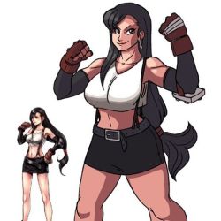 phons0: Drawing Tifa! Here’s a work in