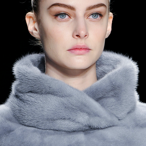 thefashionbubble:  Auguste Abeliunaite at Carolina Herrera Fall/Winter 2014, NYFW.