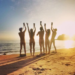 ayearofdeepcreek:  Best friends take naked beer bongs together