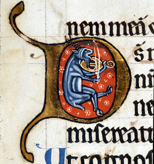 goat musicianpsalter, England 13th centuryBL, Harley 5102, fol. 59r