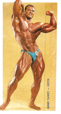 mitos:  Berry DeMey (via), sixth at the Mr. Olympia (1987) 