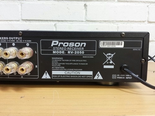 Proson RV 2050 Stereo Receiver, 2012