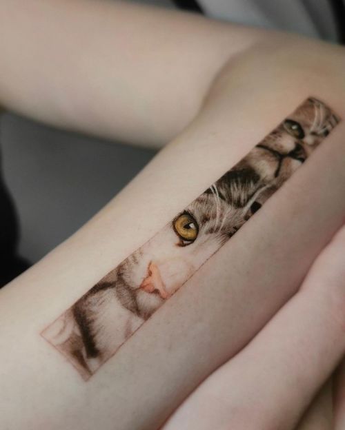 ig: lunartik_tattoo cat;portrait
