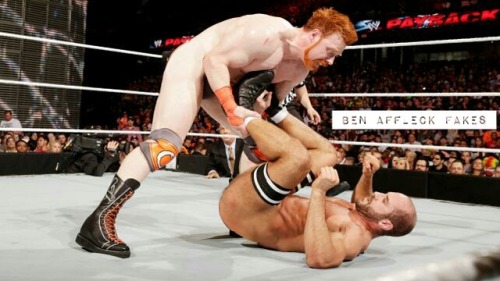 (PART 3 out of 3) Cesaro headed to the back after he and Sheamus’s match with a worried face. 