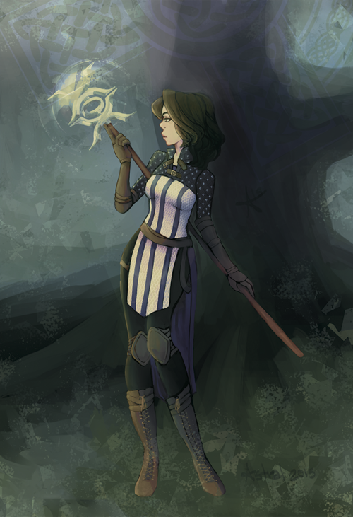 astralorbit: Bethany Hawke from Dragon Age. For a Dragon Age zine that went out during the holi