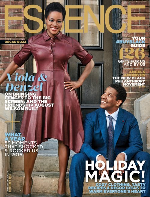 thepowerofblackwomen:Viola Davis covers Essence Magazine December 2016 Holiday Issue