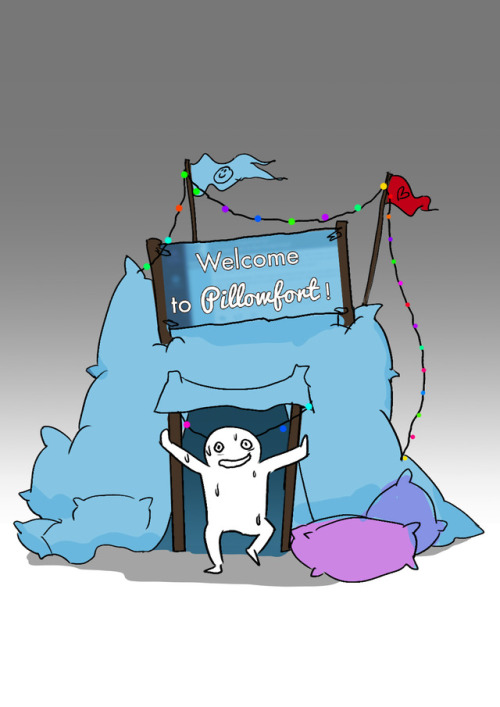 thefriendlypigeon:Pillowfort be like…(Say hi and follow me! :V)