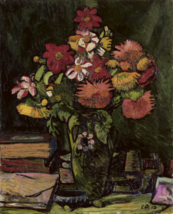 poboh:  Blumenstillleben, 1910, Cuno Amiet. Swiss (1868 - 1961) 