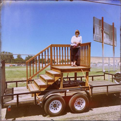 <p>I made my mom climb these stairs. She’s pretty much up for whatever. It’s a fun game too - you can make up your own version of the house that sits at the top of them. #imagination #stairwaytoheaven #whyarethesehere #weiser #fiddlecontest  (at National Oldtime Fiddlers’ Contest & Festival)</p>