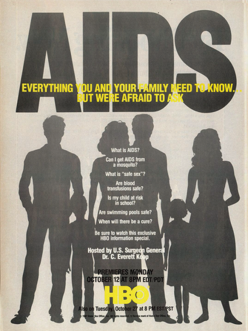 HBO’s “AIDS: Everything You and Your Family Need to Know&hellip; but Were Afraid to Ask,” 1987