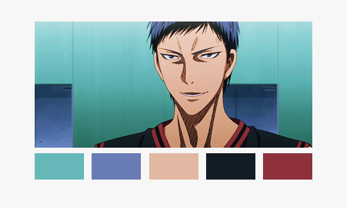 aomines: aomine daiki - knb season 1 colour palettes 