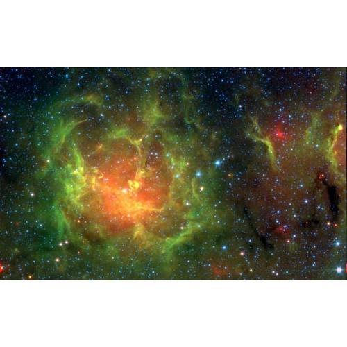 Infrared Trifid #nasa #apod #ssc #caltech #jpl #trifidnebula #messier20 #m20 #constellation #sagittarius #nebula #gas #dust #star #stars #stellarnursery #spritzerspacetelescope #interstellar #milkyway #universe #space #science #astronomy