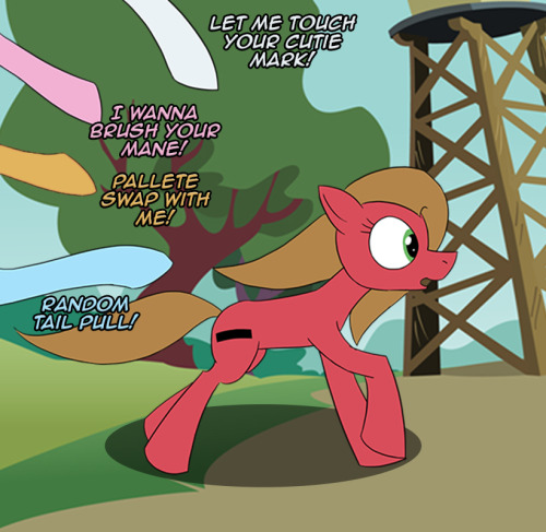 askpun:  I moved to Ponyville from Canterlot a few years ago, and the lack of physical distance when ponies are interacting is still a bit uncomfortable for me. Artwork by LoCeriBackground by CloudshadeZer0Script #449  X3
