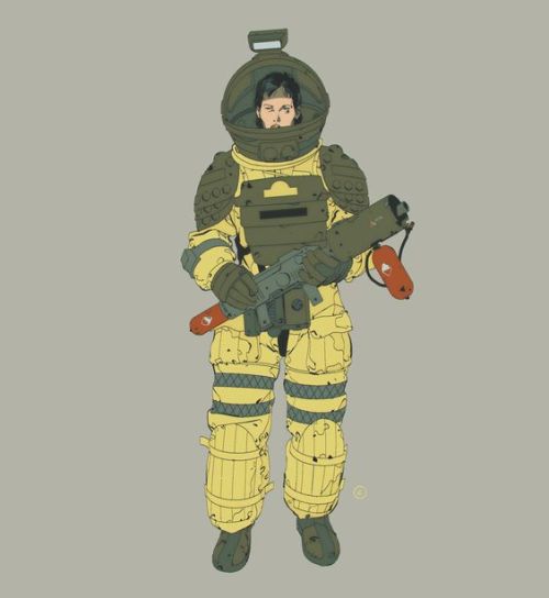 astromech-punk: Amanda Ripley Alien Isolation character concepts by Calum A.Watt  