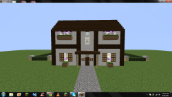 I finally got to play Minecraft on my laptop without it crashing for awhile! This is probably my best, cutest house and I love it :3