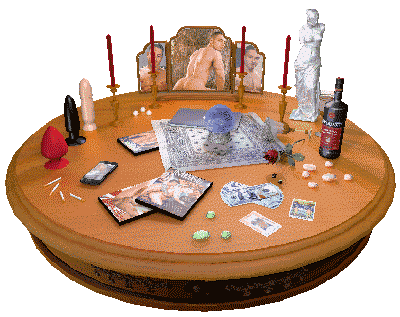 mysticricky:  15folds:  Altar By Terrel Davis, Artist. I made a gif corresponding to the sex theme. I named it “Altar” because thats what it is, or at least that’s what its supposed to be. The guy in the pictures is adult film star and my future