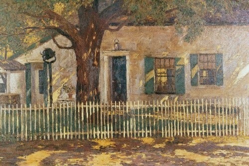 Paling Fence   -   Daniel Garber 1946American 1880-1958Impressionism   