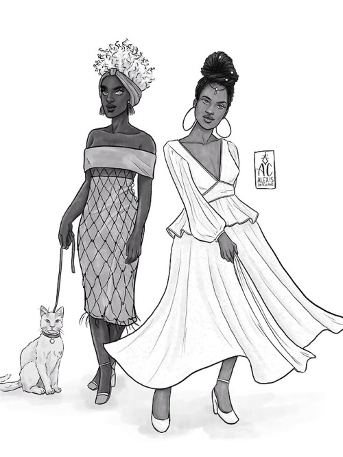 Modern AU Amari and Zélie from Children of Blood and Bone by Tomi Adeyemi