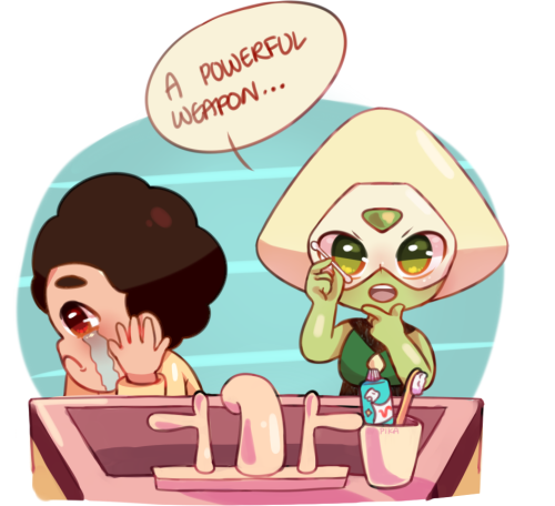 pikaxioodles:  Peridot getting the hang of human devices