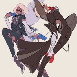 ionlywearlevis:  I once saw a post comparing Sardonyx to Bayonetta and tbh I’m here for ityes.  Bonus;