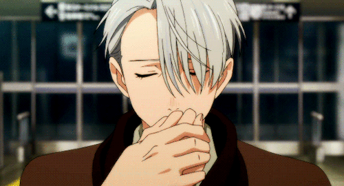 duckflyfly:Don’t you love it when Victuuri’s eyes met and then Yuri’s face turned red…