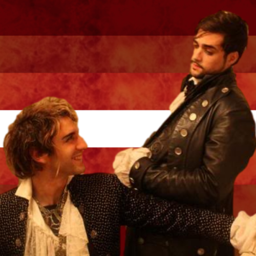 yourfaveisgoingtosuperhell:Mozart and Salieri from Mozart L'Opera Rock are going to super hell together for gay crimes!!!requested by: Anonymous