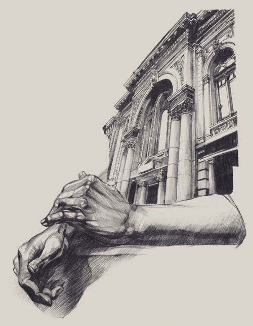 devidsketchbook: &ldquo;ARCHITECTURE ODESSA&rdquo; DRAWINGS BY DASHA PLISKA Ukraine, Odessa 