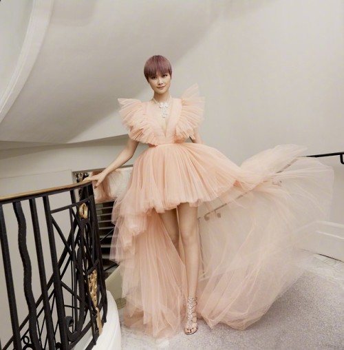 Chris Lee in Giambattista Valli x H&amp;M at the 2019 Cannes Film Festival