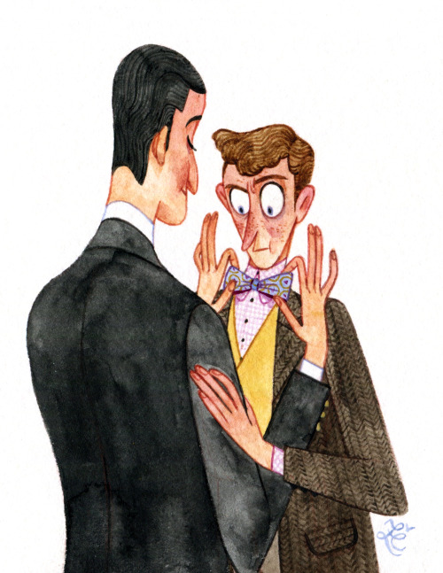 s-u-w-i: Just realized I’ve never posted this here, eh Jeeves &amp; Wooster art trade with