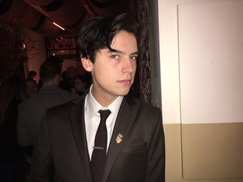 alwayschach-sprouseblog:Cole Sprouse  (aka…Jughead)  at the CW Upfront party last night! … Thanks to
