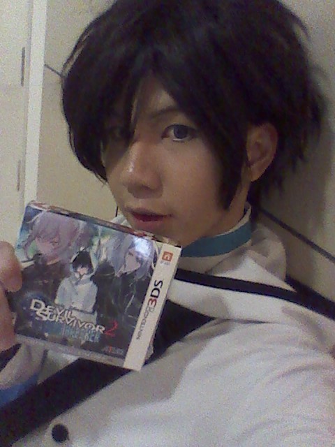 Devil Survivor 2 Record Breaker released today~!The game shop gave me a discount for cosplaying~ XD