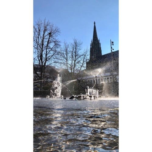 Frozen in Basel #basel #switzerland #tinguely #travelphotography #iphoneography #16x9 (at Tinguely-B