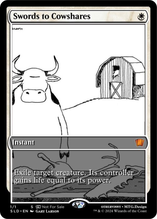 If You Weren't Aware, The MTG Circlejerk Subreddit Has Been Making Fake Far Side Secret Lairs And It's