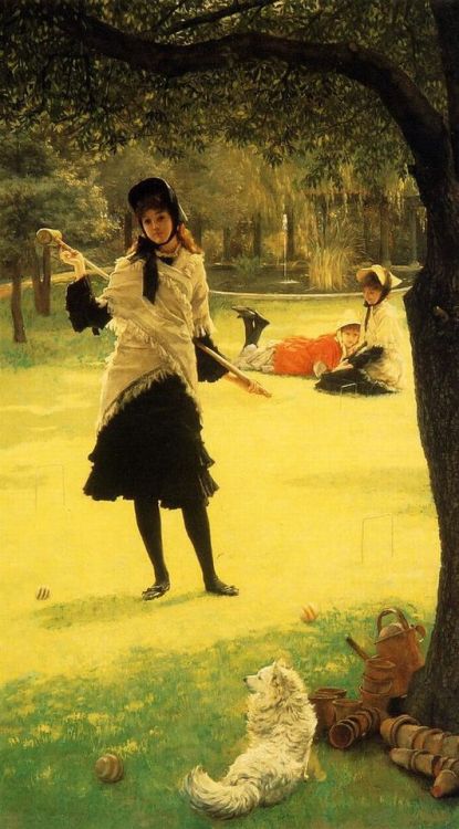 “Croquet” by Jacques Joseph Tissot (1836-1902).