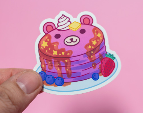 bear pancake vinyl stickers are here! grab them here!