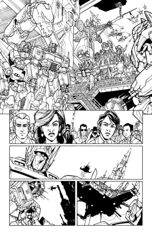 Here are some of my favourite pages from Transformers: Optimus Prime issue 4 that I worked on. 