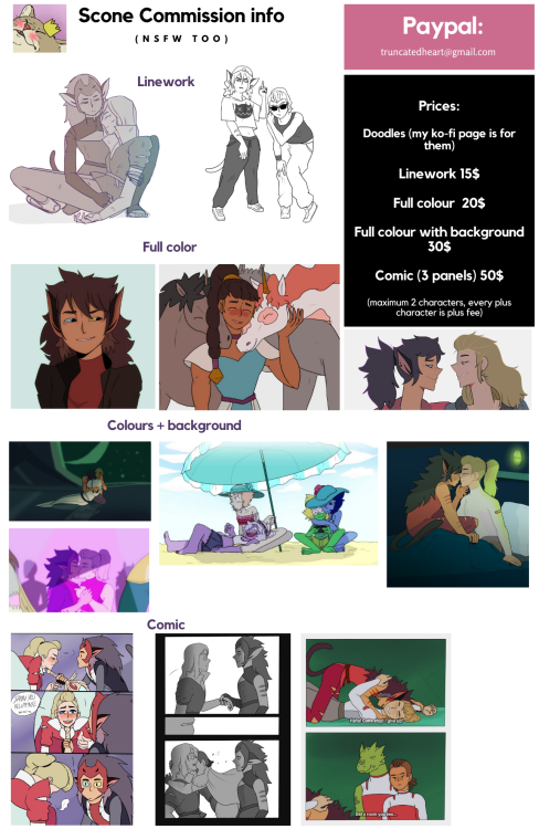 sconefacedgirl: COMMISSION is OPEN!  -Dm me or write me an email if you are interested 
