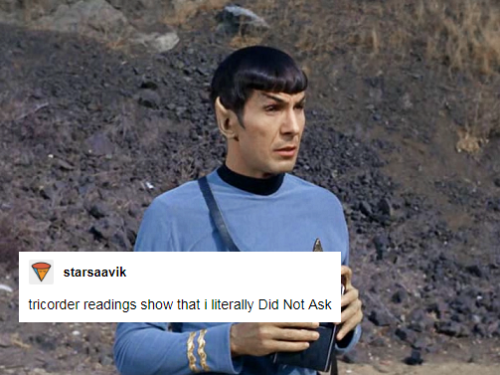 tribbleclefs: And now, crew, I will render [Star Trek TOS + text posts] ONE MORE TIME ! (please, not again.) ↳ part 2 / 2 