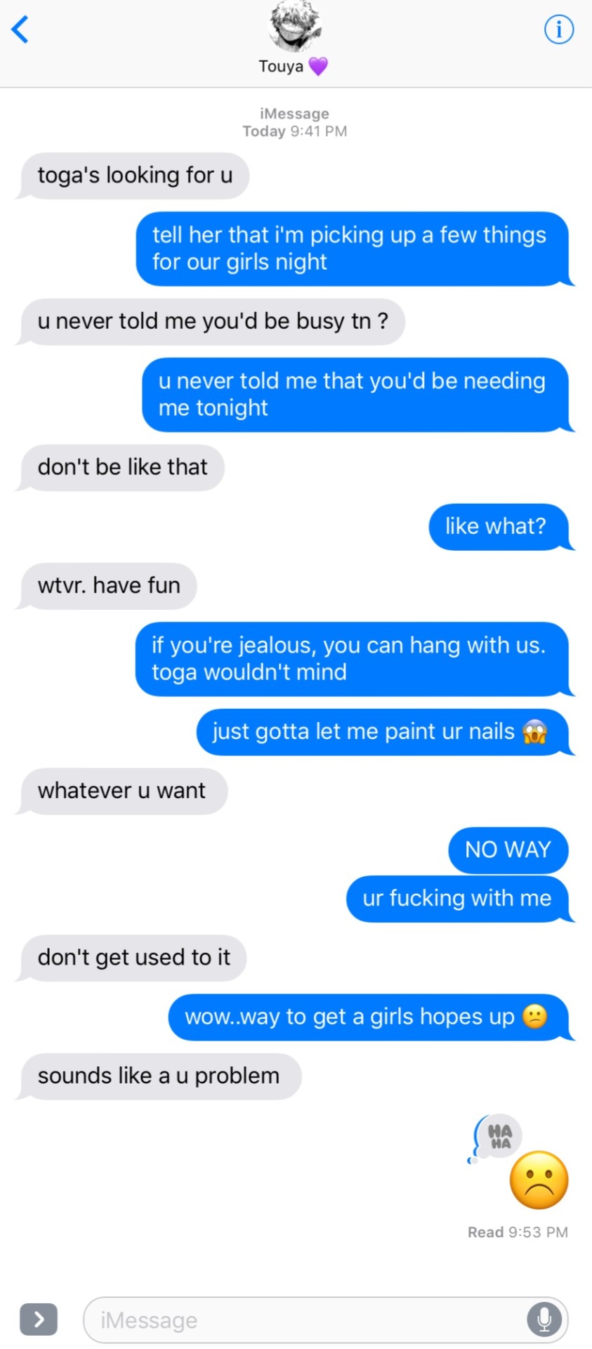 . SITUATIONSHIP PT.1 - Dabi/touya Todoroki