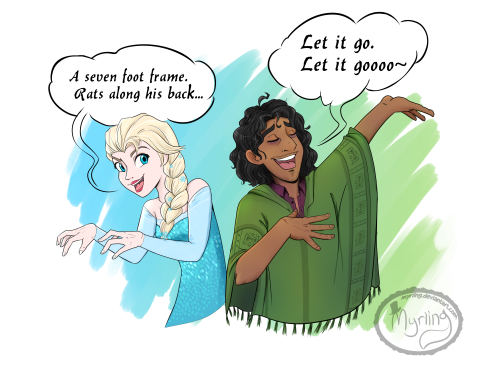 myrling-art: I think they would like each other. ❤Look, I really love both Frozen and Encanto. …But 