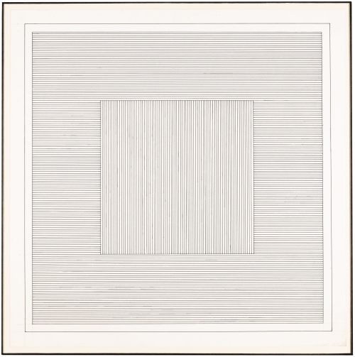 ochyming:Sol LeWitt 1928-2007 UNTITLED (THREE WORKS), 10/1981 Pencil and ink on paper, in three part