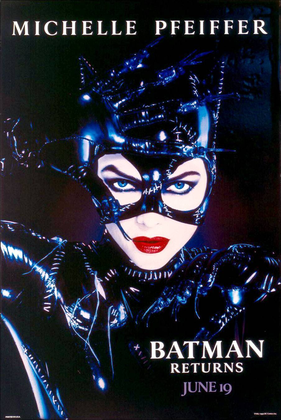 Michelle Pfeiffer como a Mulher-Gato em Batman - O Retorno (Batman Returns, 1991), de Tim Burton.
Visite-nos: Tumblr | Facebook | Twitter | Instagram