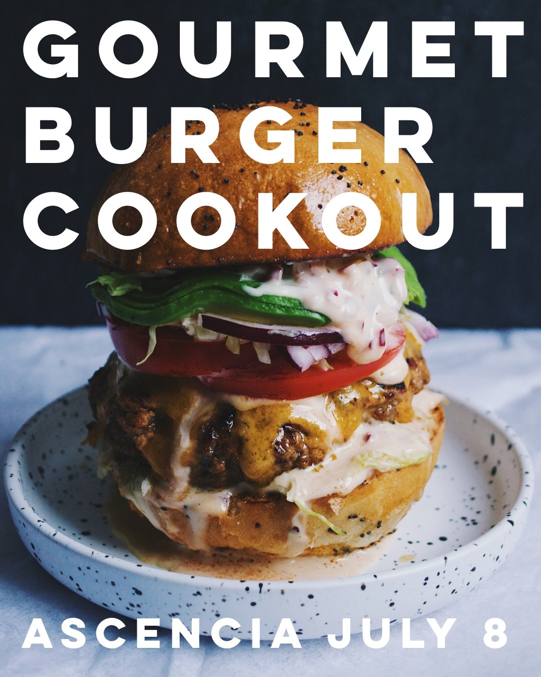 Gourmet Burger Cookout Creative