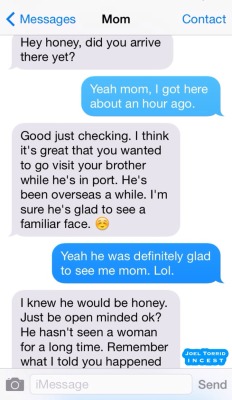 joeltorrid3:  Mom is jealous of her daughter who is visiting her military brother who is in port after being overseas for a long time… 
