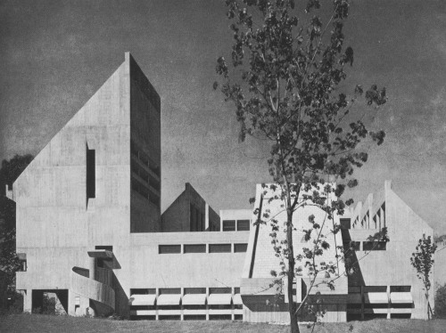 fuckyeahbrutalism: St. Verena Catholic Church, Friedrichshafen, Germany, 1970 (Hans Kammerer, Walter