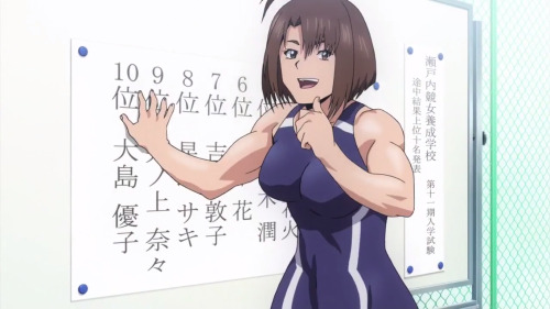 animemangamusclegirls:   Ōshima Yūko from   Keijo!!!!!!!!  | 競女!!!!!!!!  から大島優子