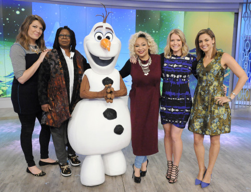 Olaf from Frozen stopped by The View to say hello and spread warm hugs!