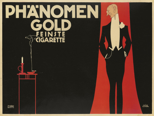 Phänomen Gold. 1909. Julius Klinger.37 ¼ x 28 in./94.6 x 71 cmJulius Klinger was one of the m