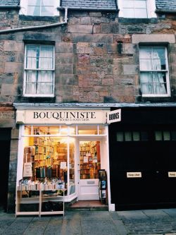 prepinkentucky:book shop in St. Andrews, Scotland