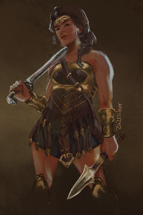 zazrichor:  kassandra (in amazon armour) | requested by anonymous